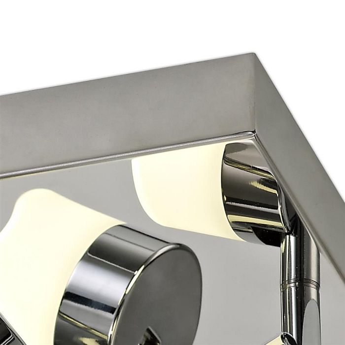 Virginia 4 Light IP44 LED Chrome Bathroom Ceiling Fitting LT30596