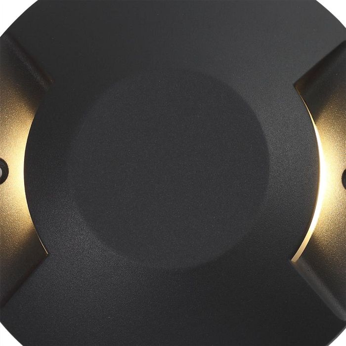 Wichita Black Finish Outdoor Ceiling Flush Light LT30286