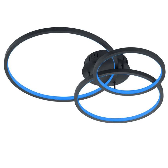 Aaron Anthracite Smart LED Ceiling Fitting 652710342