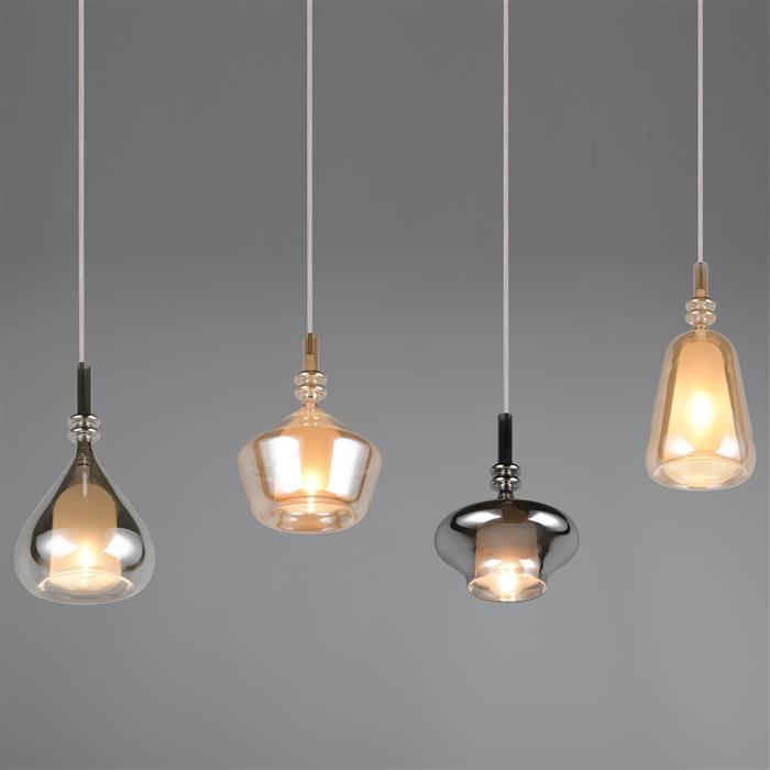 Aldea 4-Light Multicoloured Ceiling Pendant 349400417