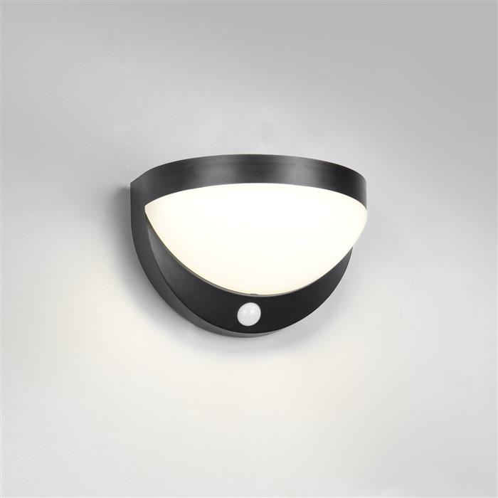 Cobre LED Black And White Solar And USB Chargeable Sensor Outdoor Wall Light R24716132