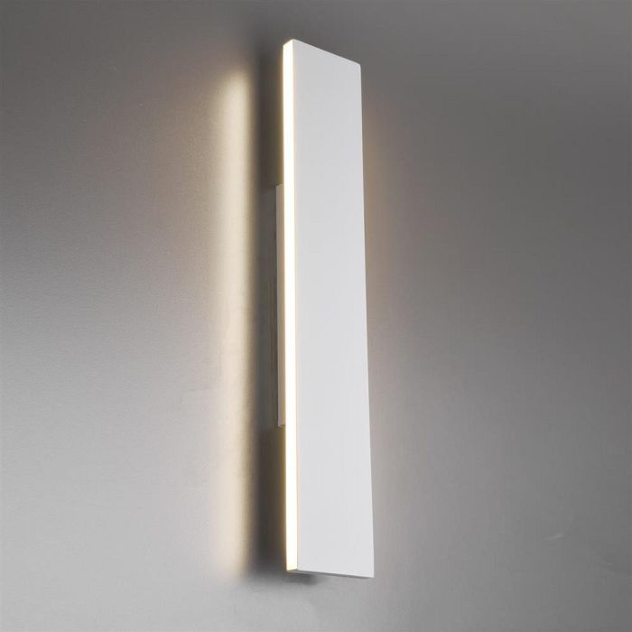Concha Large Matt White LED Wall Light 225174731