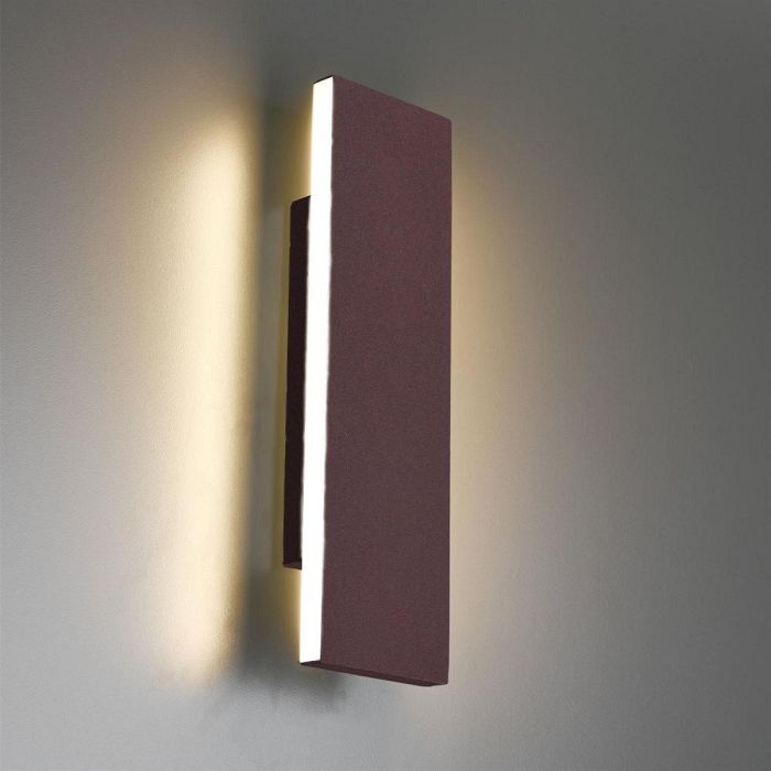 Concha Rusty Brown Small LED Wall Light 225172924