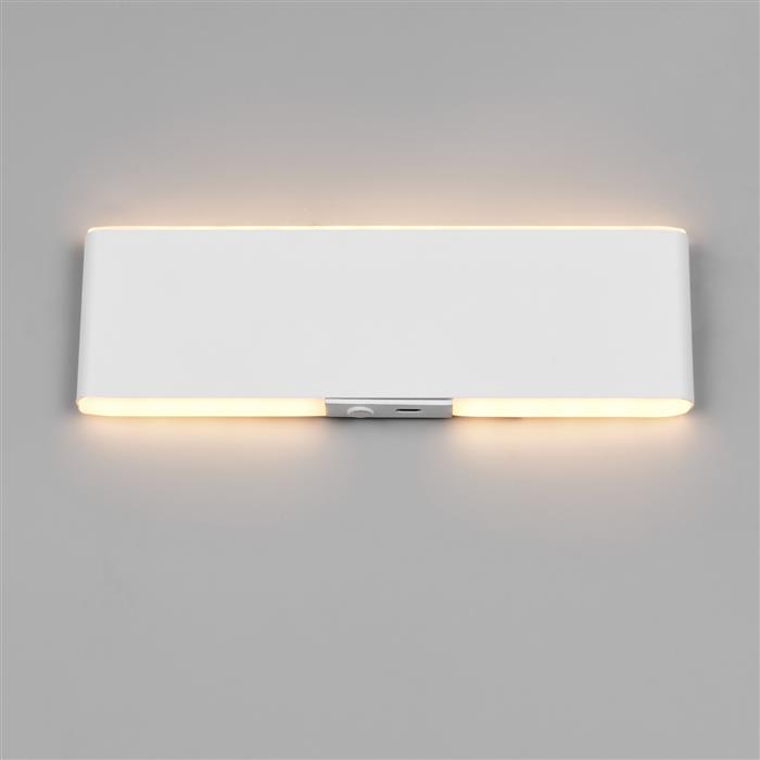 Conchita Small White CCT LED Battery Wall Light 257610131