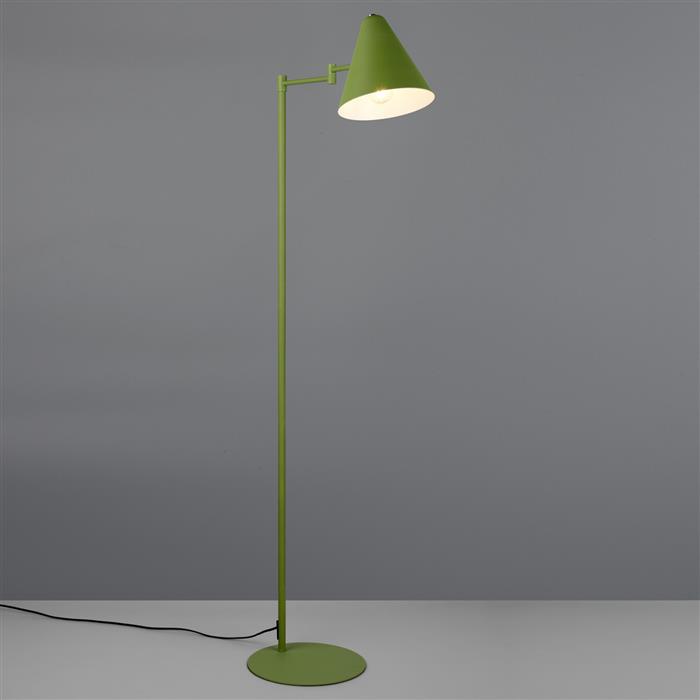 Cosima Green Floor Swing-Arm Reading Lamp 463900115