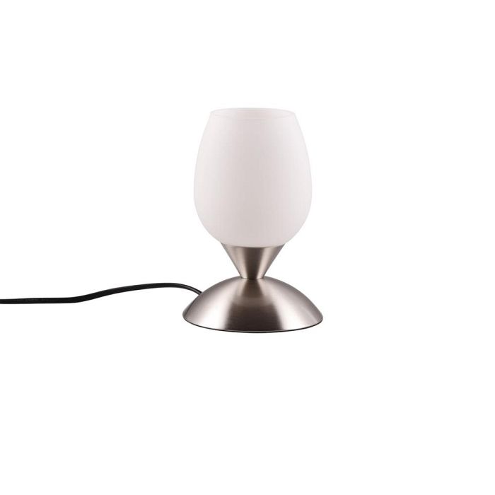 Cup Matt Nickel And White Touch Table Lamp R59441007