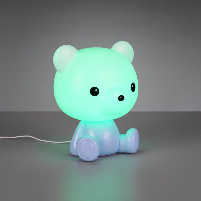 Cutie LED RGB Child's Blue And White Bear Table Lamp R57991112