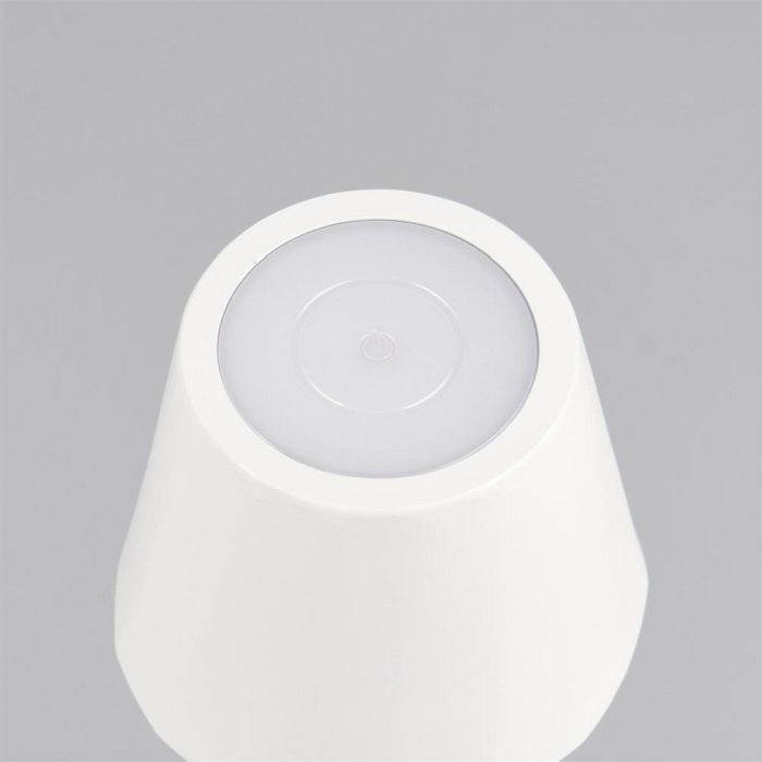 Diaz IP44 LED Matt White Rechargeable Touch Table Lamp R55961131