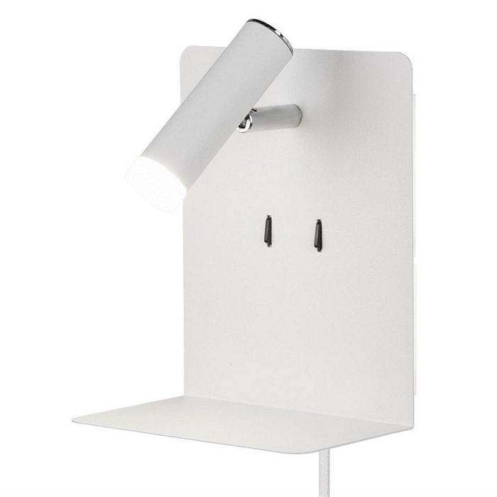 Element Matt White USB Dual-LED Wall Light 222570231