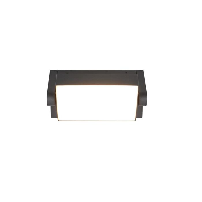 Kansas IP54 LED Anthracite Outdoor Wall Floodlight 246860142
