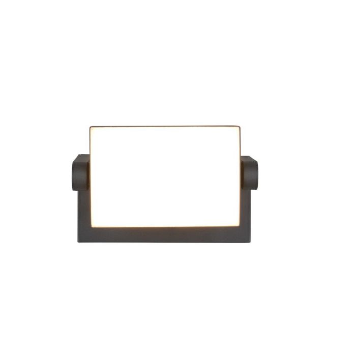 Kansas IP54 LED Anthracite Outdoor Wall Floodlight 246860142