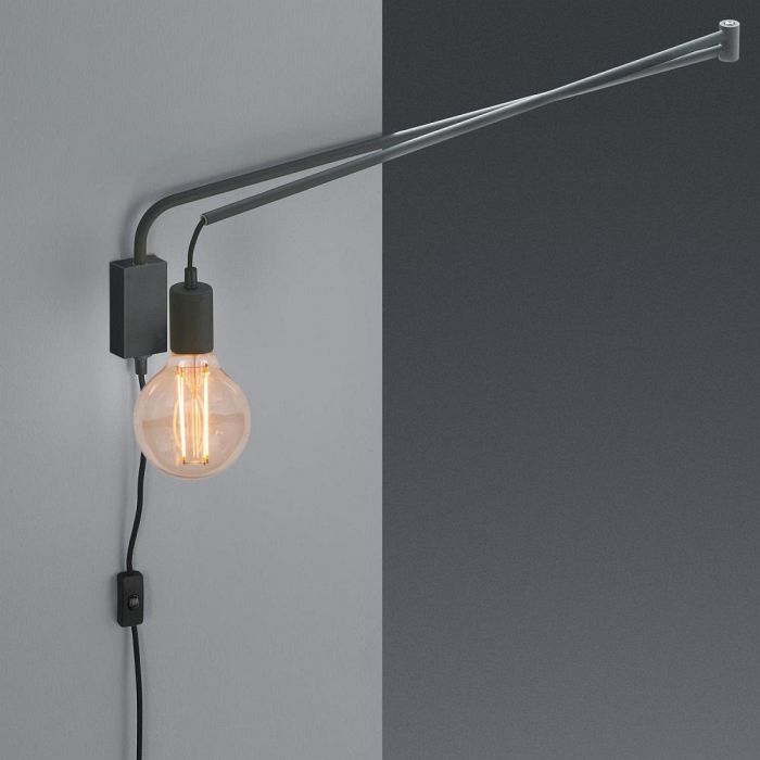 Line Matt Black Swing Arm Wall Light 200200132