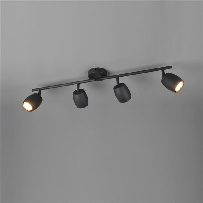 Nancy Matt Black 4 Light Adjustable Spotlight R86264032