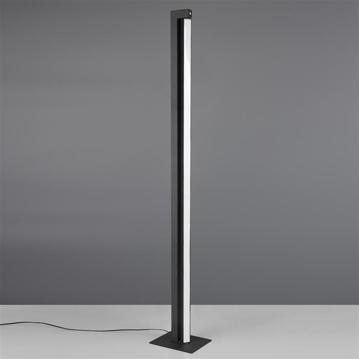Seeker Matt Black Touch-Dim CCT LED Floor Lamp 448810132