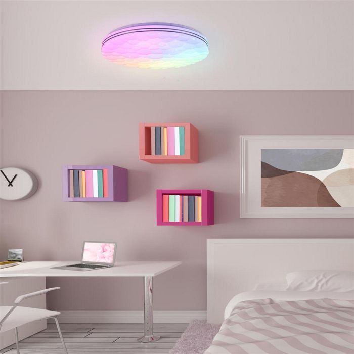 Tiger LED RGB Flush Colour Changing Flush Ceiling Fitting R67131100