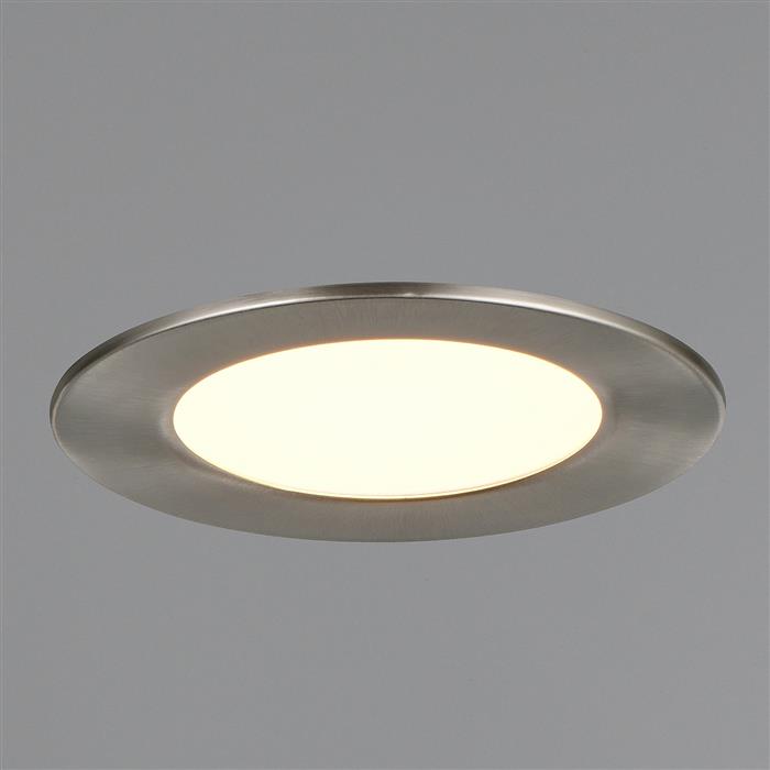 Virunga Matt Nickel CCT LED IP44 Recessed Light 635410107