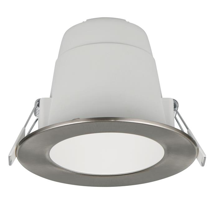 Virunga Matt Nickel CCT LED IP44 Recessed Light 635410107