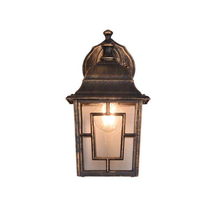 Volturno IP44 Antique Rust Outdoor Downward Wall Light 205967128