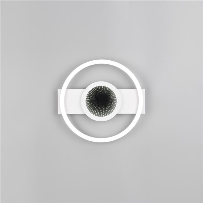 Wheeler LED Matt White And Opal Diffuser Round Flush Fitting R64801131