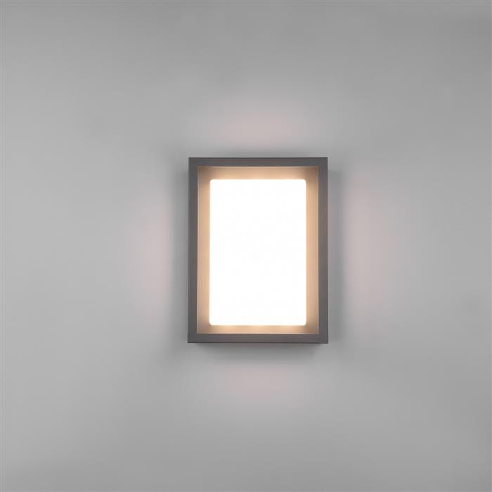 Witham IP54 Rectangular Outdoor Anthracite LED Wall Or Ceiling Fitting 277860142