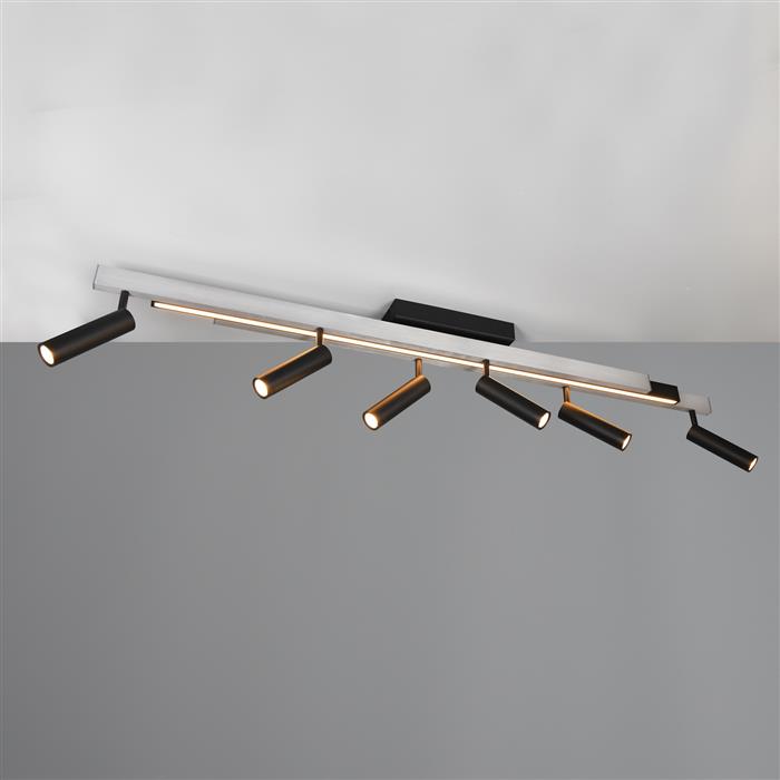 Zeno Extendable Aluminium 7-Light LED Spotlight Bar 648310705