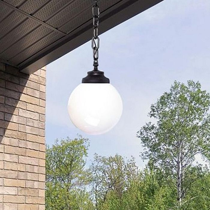 Globe Black Resin IP55 Outdoor Hanging Lantern SICHEM/G250