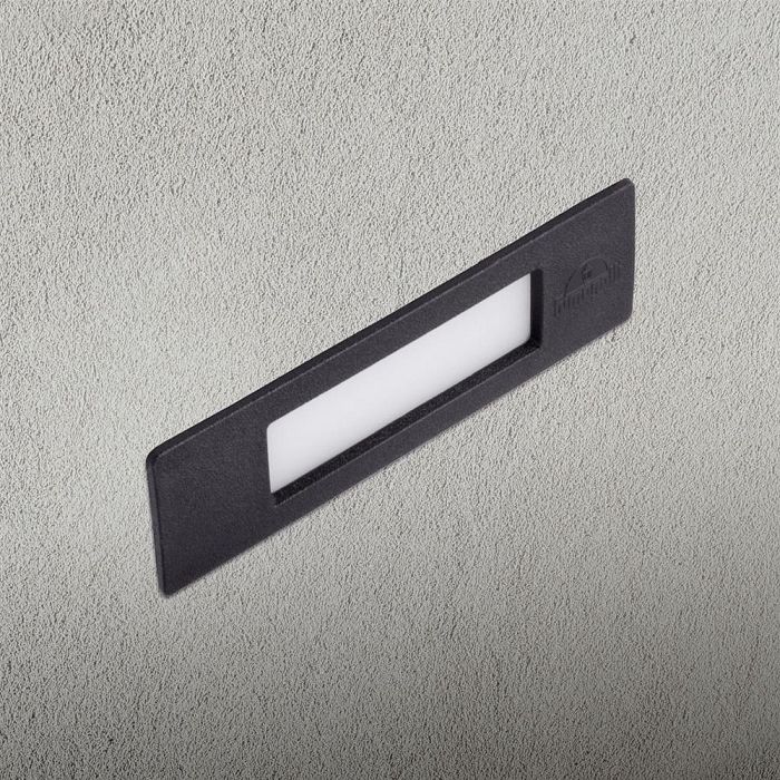 Nina 190 Black IP55 CCT LED Recessed Wall Light NINA190BL