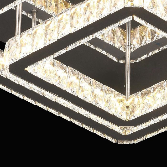 Corhyn 60 Square CCT LED Crystal Ceiling Light LSTB057
