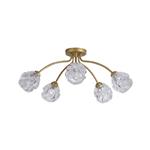 Astral Gold (Colour) Five Light Flush Fitting 11525-5GO