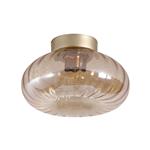 Celestial Gold Metal And Amber Glass Flush Fitting 32156-28GO
