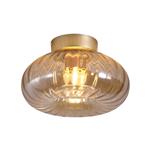 Celestial Gold Metal And Amber Glass Flush Fitting 32156-28GO