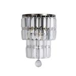 Empire Two Light Antique Brass And Crystal Wall Fitting 61321-2AB