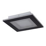 Squary LED 250mm Matt Black Flush Ceiling Fitting 44714BK