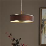 Alvaro Brown and Bronze Three Light Pendant ALV1039