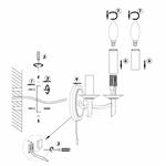 Ambassador Two Light Wall Light Satin Chrome AMB0946