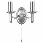 Ambassador Two Light Wall Light Satin Chrome AMB0946