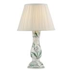 Aviara Small Botanicle Table Lamp With Ivory Pleated Shade AVI4024