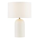 Bayonne Textured White Table And White Shade BAY4202