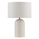 Bayonne Textured White Table And White Shade BAY4202