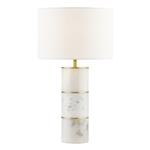 Ishana Marble And White Drum Shade Table Lamp ISH4202