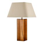 Izar Brown Glass And Taupe Shade Table Lamp IZA4229