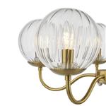 Jocelyn Natural Brass 5 Light Multi-Arm Pendant JOC0542