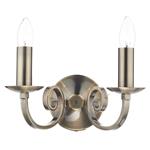 Murray Double Wall Light Antique Brass Finish MUR0975