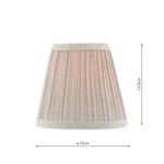 Didina 15CM Natural Pleated Linen Tapered Shade DID2629