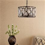 Zoelle Matt Black And Crystal 5 Light Pendant ZOE0522