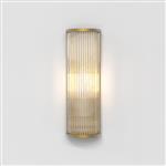 Antique Brass With Clear Glass Rods