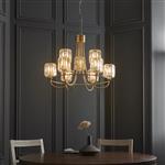 Berenice Nine Light Tiered Pendant Antique Brass Plate 118934