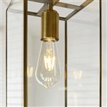 Hammond Pendant Brush Aged Brass With Clear Glass 119142