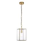 Hammond Pendant Brush Aged Brass With Clear Glass 119142