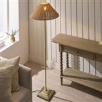Antique Brass With Dark Rattan